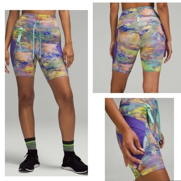 Lululemon Cargo Super-High-Rise Hiking Short 8" Altered Nature Multi Size 2 - Picture 1 of 12